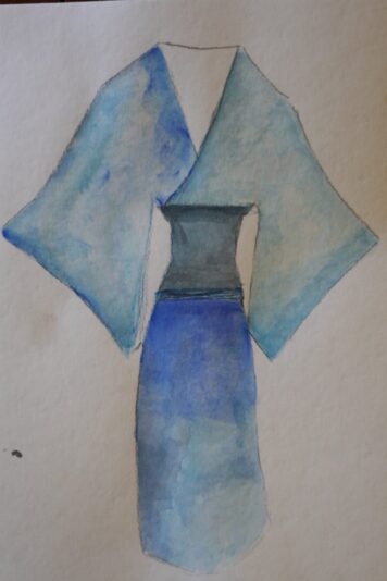 kimono azul